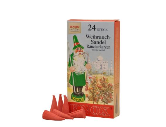 Αρωματικοί Κώνοι Knox με άρωμα Incense Sandal - 24 τεμάχια
