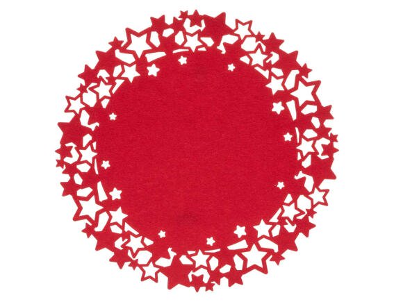 Σουπλά Fééric Lights & Christmas με διάμετρο 38cm - Red