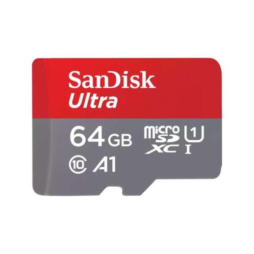 SanDisk Ultra microSDXC 64GB + SD Adapter 140MB/s  A1 Class 10 UHS-I