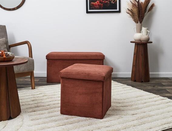 Σκαμπό Scott Home Deco Factory με αποθηκευτικό χώρο και διαστάσεις 38x38x38cm