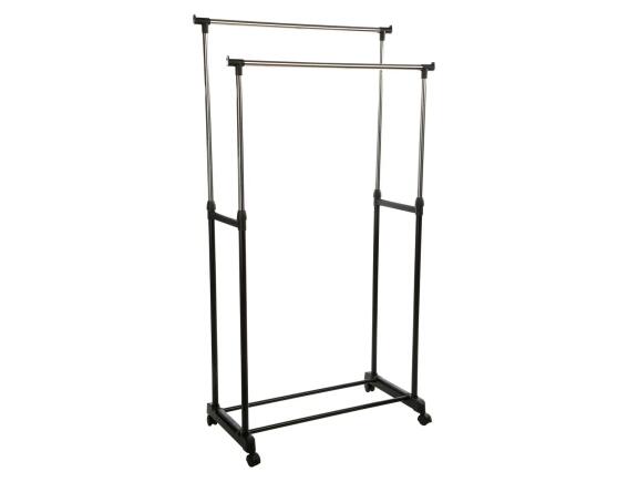 Κρεμάστρα δαπέδου 5five διπλή, με ρυθμιζόμενο ύψος και διαστάσεις 86x42x165cm