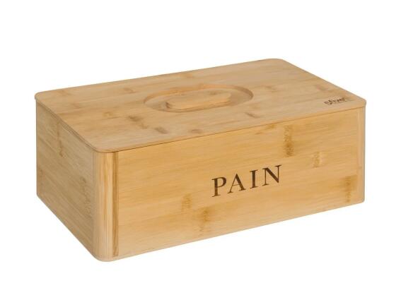 Ψωμιέρα 5five με καπάκι και διαστάσεις 33.2x12.7x20.2cm - Απόχρωση ξύλου