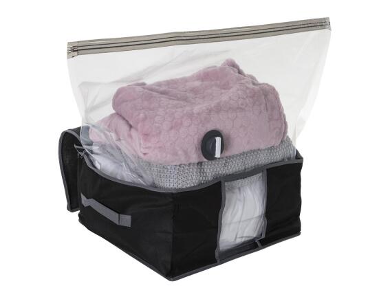 Θήκη Κενού Αέρος Φύλαξης Ρούχων 5five με διαστάσεις 79x79x38cm - Μέγεθος Small - Μαύρο