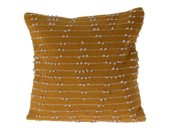 Διακοσμητικό Μαξιλάρι Home & Styling με ανάγλυφο σχέδιο και διαστάσεις 45x45cm - Yellow