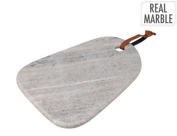 Επιφάνεια κοπής σερβιρίσματος από μάρμαρο με διαστάσεις 30x21x1.5cm - Grey
