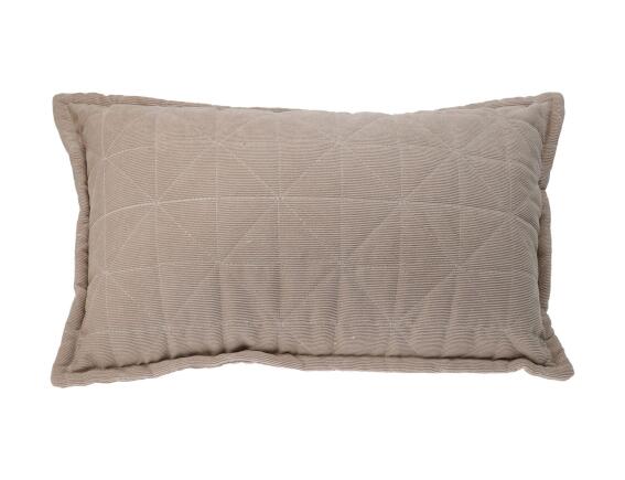 Διακοσμητικό Μαξιλάρι με πλέξη ριμπ και διαστάσεις 50x30cm - Sand