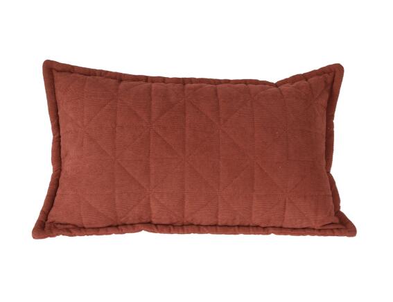 Διακοσμητικό Μαξιλάρι με πλέξη ριμπ και διαστάσεις 50x30cm - Tabac