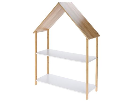 Ραφιέρα Σχέδιο Σπίτι με 2 ράφια και διαστάσεις 80x30x108cm