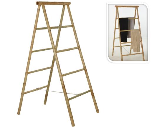 Σκάλα Κρεμάστρα από Ξύλο Bamboo, με διαστάσεις 57x140cm