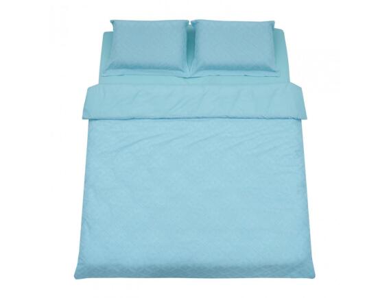 Σετ King Size Παπλωματοθήκη, Σεντόνι & 2 Μαξιλαροθήκες Heinner Home από βαμβάκι 132TC, με διαστάσεις 200x220cm - Μπλε