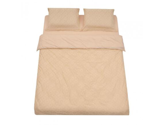 Σετ King Size Παπλωματοθήκη, Σεντόνι & 2 Μαξιλαροθήκες Heinner Home από βαμβάκι 132TC, με διαστάσεις 200x220cm - Cream