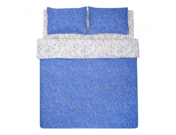 Σετ Διπλή Παπλωματοθήκη, Σεντόνι & 2 Μαξιλαροθήκες Heinner Home από βαμβάκι 132 TC, με διαστάσεις 180x215cm - Μπλε/Λευκό