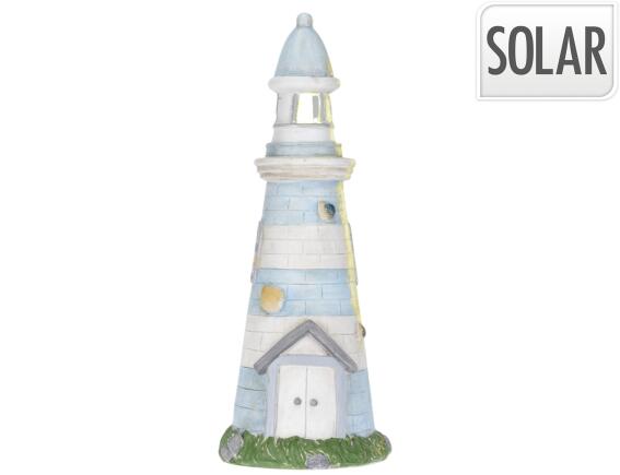 THE NETHERLANDS Φωτιστικό Φάρος με ηλιακή φόρτιση και διαστάσεις 22x22x58cm - Βlue