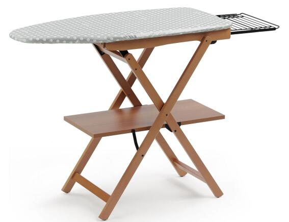 Ξύλινη Σιδερώστρα Astir ARiT με ράφι και διαστάσεις 135x45x87cm - Cherry Wood