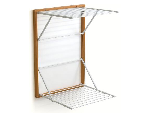 Επιτοίχια Απλώστρα Koral ARiT από ξύλο, με συνολική επιφάνεια απλώματος 13m και διαστάσεις 69x64x98cm - Cherry Wood