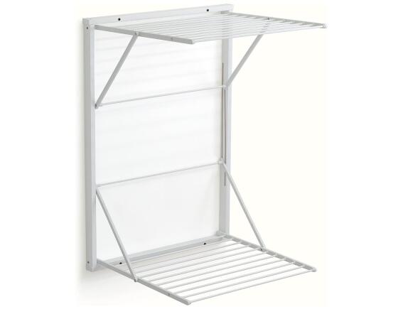 Επιτοίχια Απλώστρα Koral ARiT από ξύλο, με συνολική επιφάνεια απλώματος 13m και διαστάσεις 69x64x98cm - White