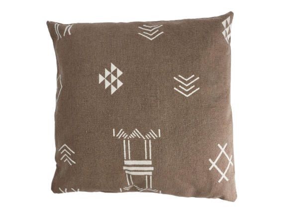 THE NETHERLANDS Διακοσμητικό Μαξιλάρι με έθνικ σχέδιο και διαστάσεις 56x56cm - Brown