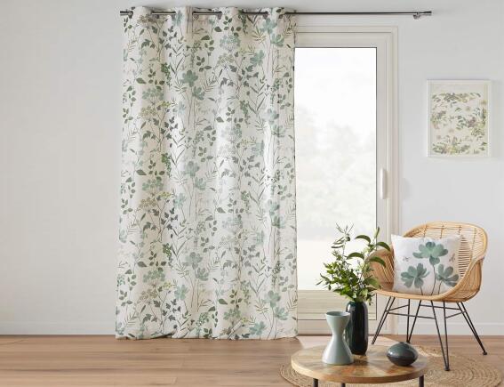 Κουρτίνα Μέτριας Σκίασης Palmiflore Douceur d'intérieur με τρουκς και διαστάσεις 140x260cm