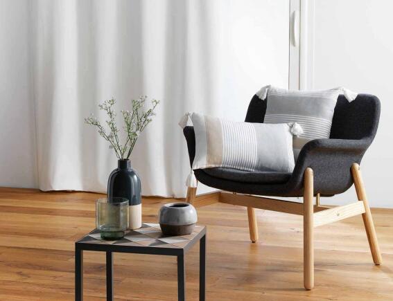 Διακοσμητικό Μαξιλάρι Iliade Douceur d'intérieur με κρόσσια και διαστάσεις 30x50cm - Grey