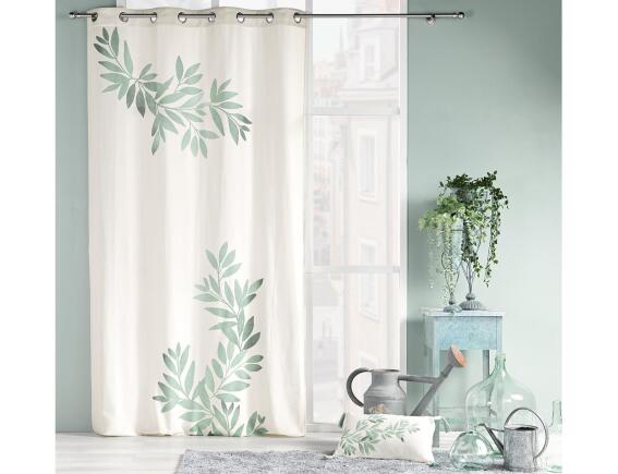 Douceur d'intérieur Κουρτίνα Mέτριας Σκίασης Nymphea  με τρουκς και διαστάσεις 140x260cm