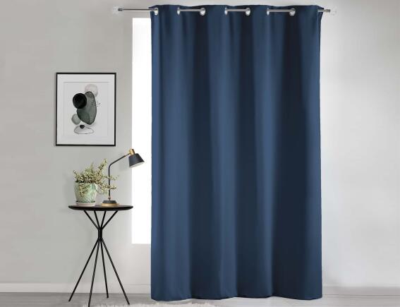 Κουρτίνα Συσκότισης Occult Douceur d'intérieur με τρουκς και διαστάσεις 135x280cm - Navy Blue