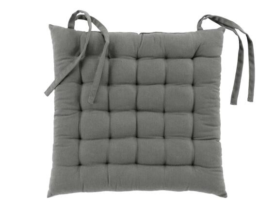 Διακοσμητικό Μαξιλάρι Καρέκλας Twily Douceur d'intérieur με διαστάσεις 38x38cm - Grey