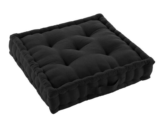 Douceur d'intérieur Twily  Διακοσμητικό Μαξιλάρι Δαπέδου 50x50x10cm Μαύρο