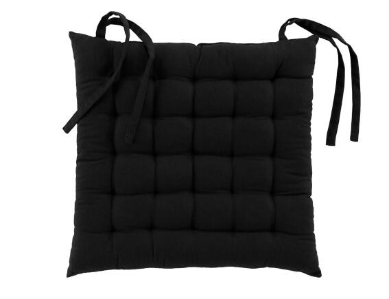 Διακοσμητικό Μαξιλάρι Καρέκλας Twily Douceur d'intérieur με διαστάσεις 38x38cm - Black