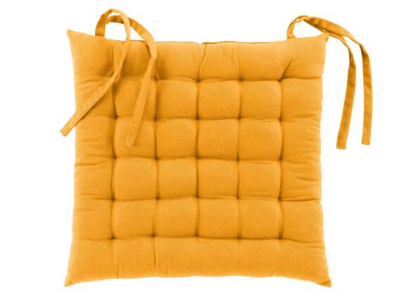 Διακοσμητικό Μαξιλάρι Καρέκλας Twily Douceur d'intérieur με διαστάσεις 38x38cm - Yellow