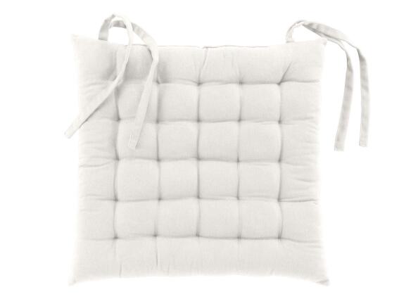 Διακοσμητικό Μαξιλάρι Καρέκλας Twily Douceur d'intérieur με διαστάσεις 38x38cm - White