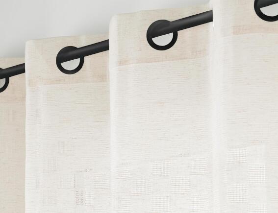 Douceur d'intérieur Logan Κουρτίνα Χαμηλής Σκίασης 140x260cm Λευκή