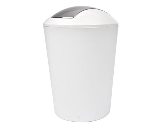 Douceur d'intérieur Καλάθι απορριμμάτων με χωρητικότητα 5.6L και διαστάσεις  19.7x28.5cm - White
