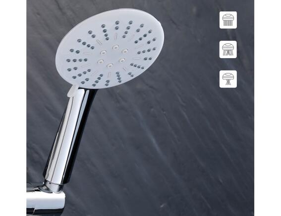 Τηλέφωνο Μπάνιου Hydro Douceur d'Intérieur με 3 λειτουργίες ροής και σύνδεσμο εξοικονόμησης νερού - Chrome