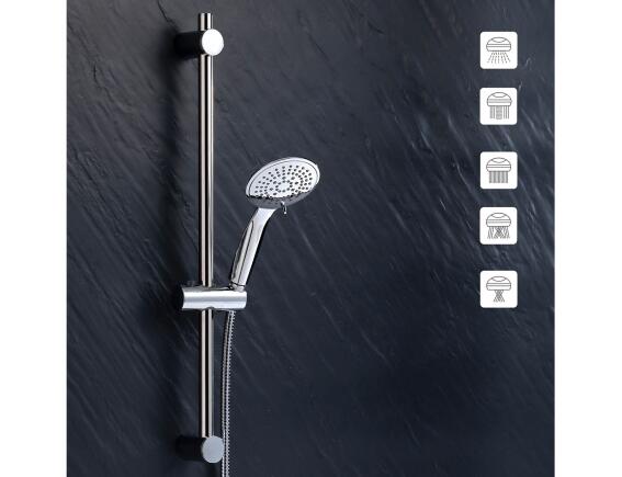 Στήλη Μπάνιου Hydro Douceur d'intérieur με 5 λειτουργίες ροής και ύψος 150cm - Silver