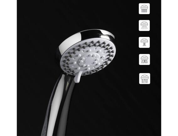 Τηλέφωνο Μπάνιου Hydro Douceur d'Intérieur με 5 λειτουργίες ροής και σύνδεσμο εξοικονόμησης νερού - Chrome