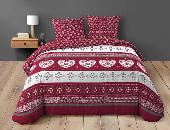 Douceur d'intérieur  Σετ Υπέρδιπλη Παπλωματοθήκη & 2 Μαξιλαροθήκες Alpage από βαμβάκι 42TC, με διαστάσεις 220x240cm