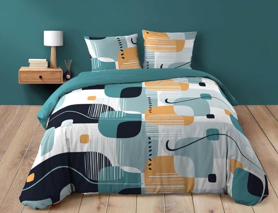 Douceur d'intérieur Σετ Υπέρδιπλη Παπλωματοθήκη & 2 Μαξιλαροθήκες Sprint  από βαμβάκι 42TC, με διαστάσεις 220x240cm