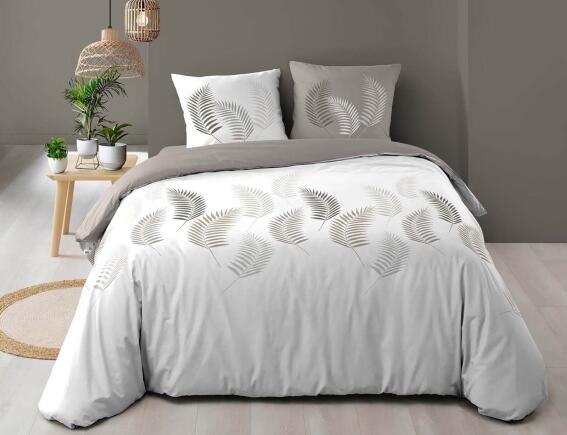 Douceur d'intérieur Σετ Υπέρδιπλη Παπλωματοθήκη & 2 Μαξιλαροθήκες Goyave  από βαμβάκι 57TC, με διαστάσεις 220x240cm