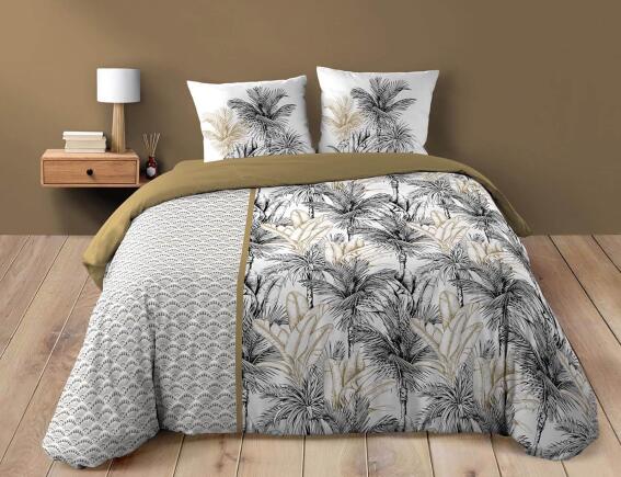 Douceur d'intérieur  Σετ Υπέρδιπλη Παπλωματοθήκη & 2 Μαξιλαροθήκες Dakar από βαμβάκι 42TC, με διαστάσεις 220x240cm