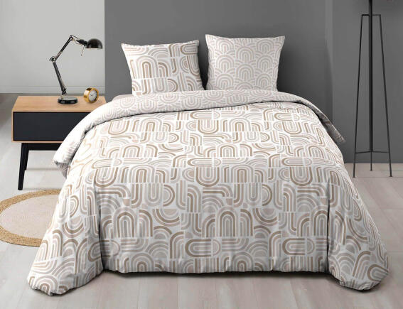 Douceur d'intérieur Σετ Υπέρδιπλη Παπλωματοθήκη & 2 Μαξιλαροθήκες Pandoris  από microfiber, με διαστάσεις 220x240cm