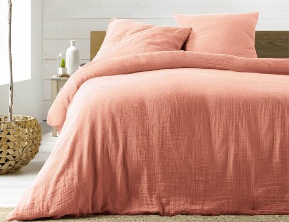 Douceur d'intérieur Σετ Υπέρδιπλη Παπλωματοθήκη & 2 Μαξιλαροθήκες Angelia  από βαμβάκι 57TC, με διαστάσεις 220x240cm - Pink