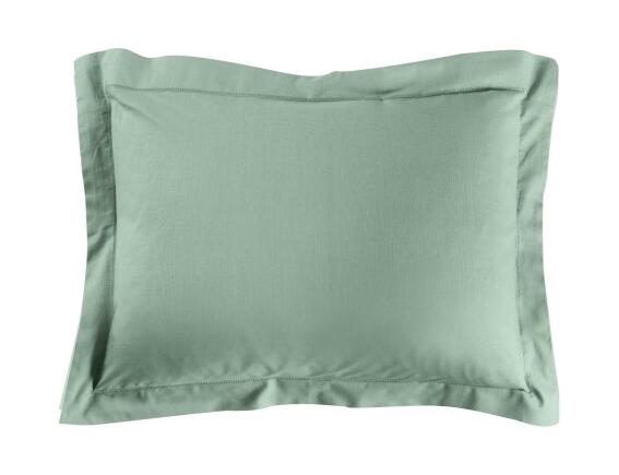Μαξιλαροθήκη Lina Douceur d'intérieur από βαμβάκι 57TC, με ραφή Oxford και διαστάσεις 50x70cm - Sage
