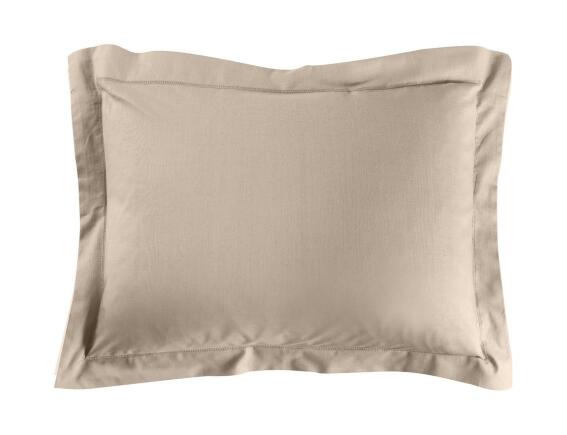 Μαξιλαροθήκη Lina Douceur d'intérieur από βαμβάκι 57TC, με ραφή Oxford και διαστάσεις 50x70cm - Sand