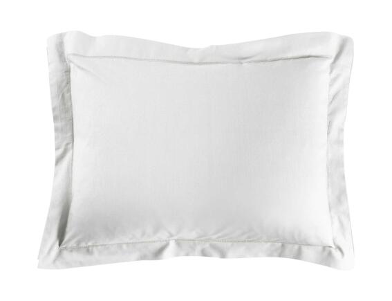 Μαξιλαροθήκη Lina Douceur d'intérieur από βαμβάκι 57TC, με ραφή Oxford και διαστάσεις 50x70cm - White