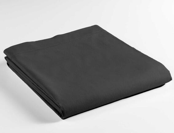 Σεντόνι Υπέρδιπλο Lina Douceur d'intérieur από βαμβάκι 57TC, με διαστάσεις 240x300cm - Black