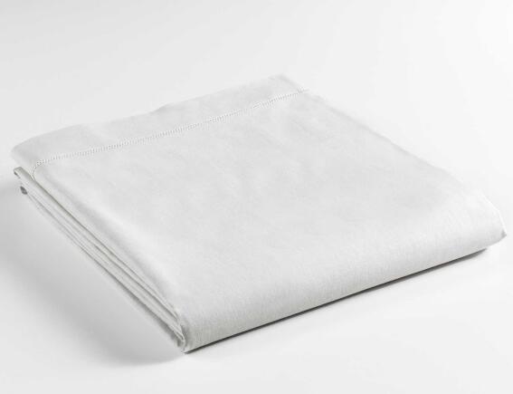 Σεντόνι Υπέρδιπλο Lina Douceur d'intérieur από βαμβάκι 57TC, με διαστάσεις 240x300cm - White