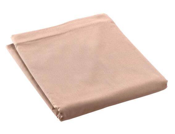 Σεντόνι Υπέρδιπλο Percaline Douceur d'intérieur από βαμβάκι περκάλι 78TC, με διαστάσεις 240x300cm - Nude