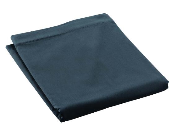 Σεντόνι Υπέρδιπλο Percaline Douceur d'intérieur από βαμβάκι περκάλι 78TC, με διαστάσεις 240x300cm - Night Blue