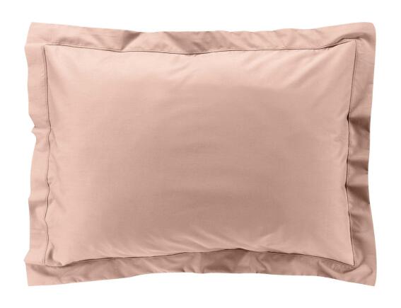 Μαξιλαροθήκη Percaline Douceur d'intérieur από βαμβάκι περκάλι 78TC, με ραφή Oxford και διαστάσεις 50x70cm - Nude