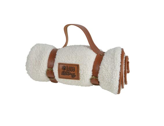 Κουβέρτα Fleece Wooly LoveStory για σκύλους και γάτες, με διαστάσεις 70x50cm